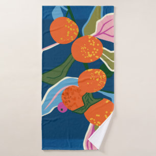 Lush Orange Botanicals Bath Towel Set