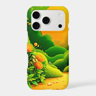 Lush Orange Garden Art