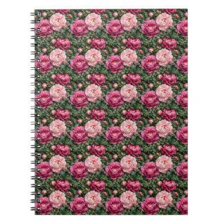 Lush Peony and Greenery Print Notebook