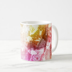Lush Textured Raspberry Cream Scoop Coffee Mug