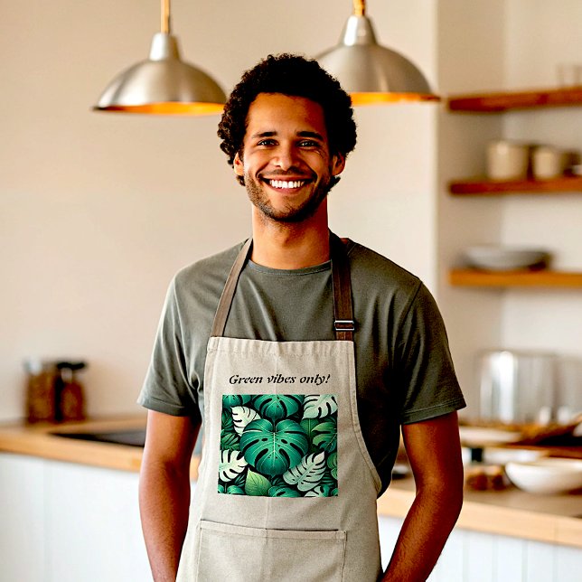 Lush Tropical Leaves Standard Apron (Creator Uploaded)