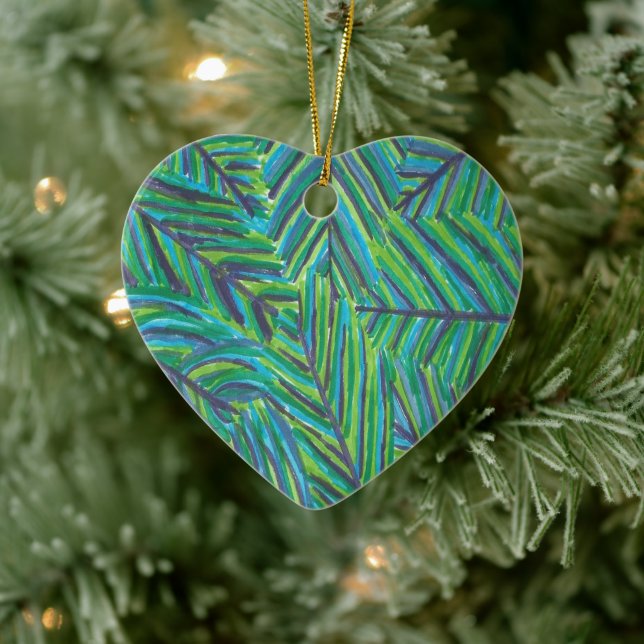 Lush Tropical Nights Ceramic Ornament (Tree)