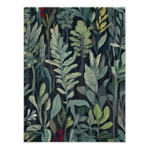 Lush Tropical Paradise Seamless Pattern Photo Print