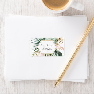 Lush Tropics Address Label