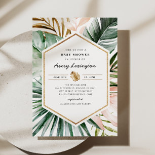 Lush Tropics Baby Shower Invitation