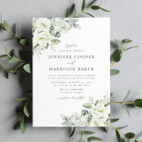 Lush White Flowers and Greenery Wedding