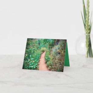 Lush Wildflower Pathway Card