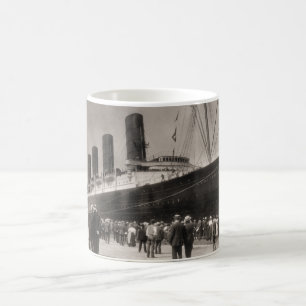 Lusitania Arrives New York City 1907 Coffee Mug