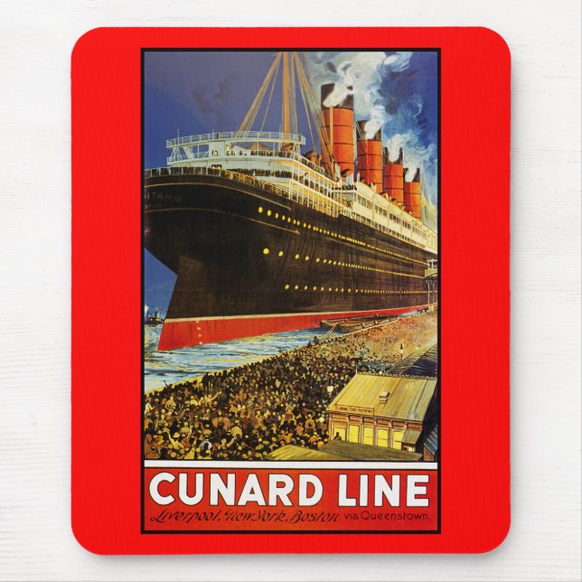 Lusitania Departing Mouse Pad (Front)