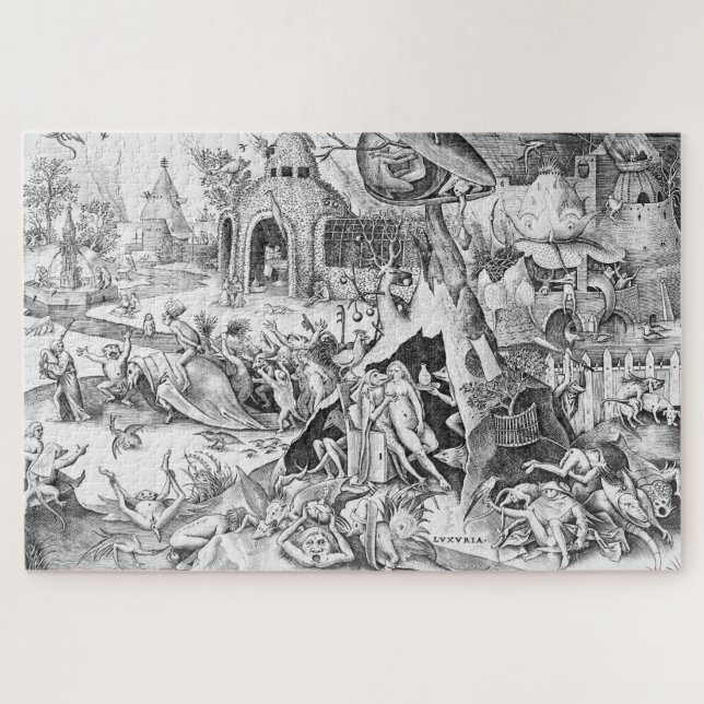 Lust (Luxuria), The Seven Deadly Sins Jigsaw Puzzle (Horizontal)