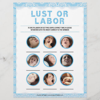 Lust Or Labor [Luxury Lace [Blue]] Custom Letterhead