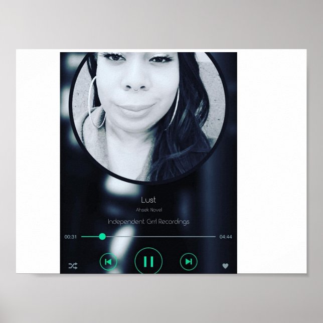 Lust Single Track Promo Poster (Front)