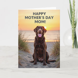 Luster Dog Mothers Day Card