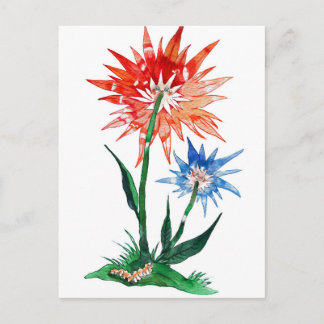 lustige blume.jpg postcard