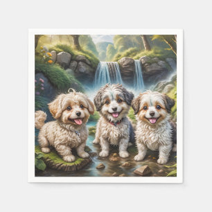 Lustige Hundebande Napkin