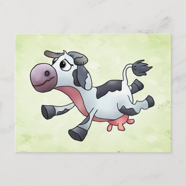 Lustige Kuh Postcard (Front)