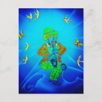 Lustige Welt Clown 2 Postcard