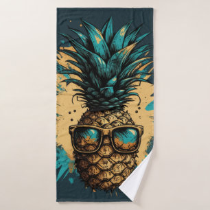 Lustiges Ananas Obst Bath Towel