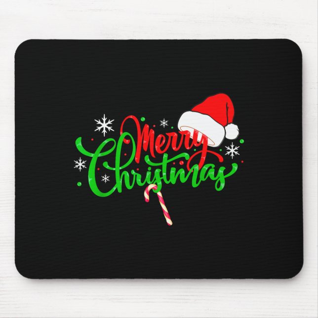 Lustiges Weihnachts Geschenke Merry Christmas Funn Mouse Pad (Front)
