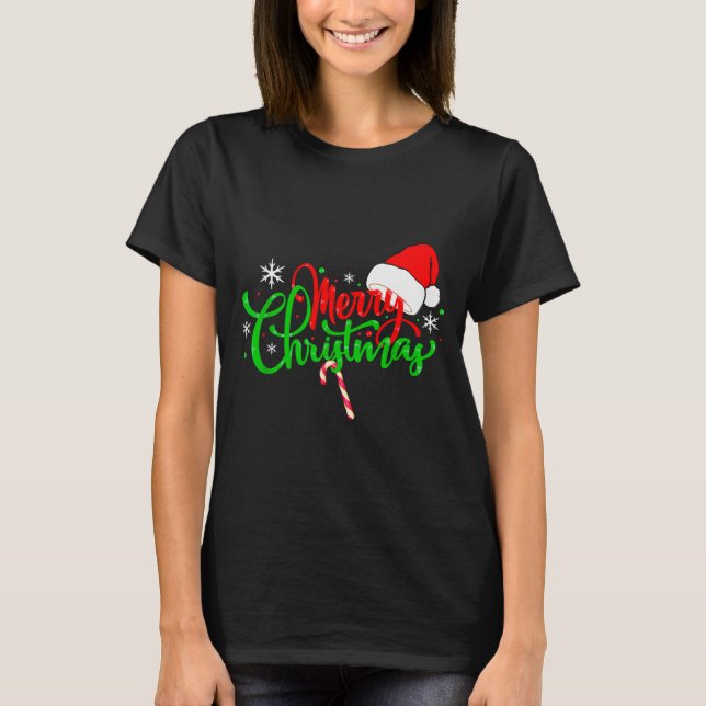 Lustiges Weihnachts Geschenke Merry Christmas Funn T-Shirt (Front)