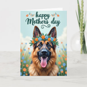 Lustrous Canine Mothers Day Card
