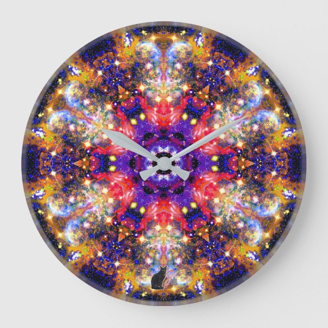 Lustrous Stellar Kaleid Large Clock (Front)