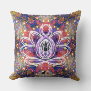 Lustrous Zen Lotus Cushion