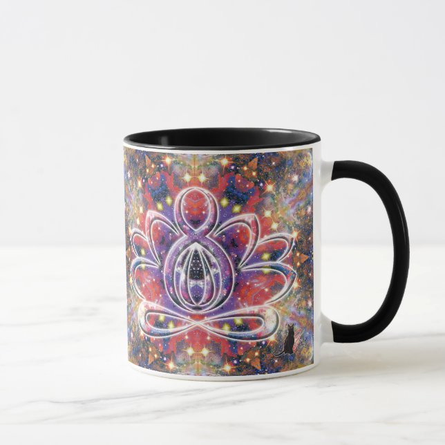 Lustrous Zen Lotus Mug (Right)