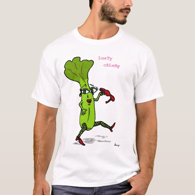 Lusty Celery Adult Basic T-Shirt (Front)