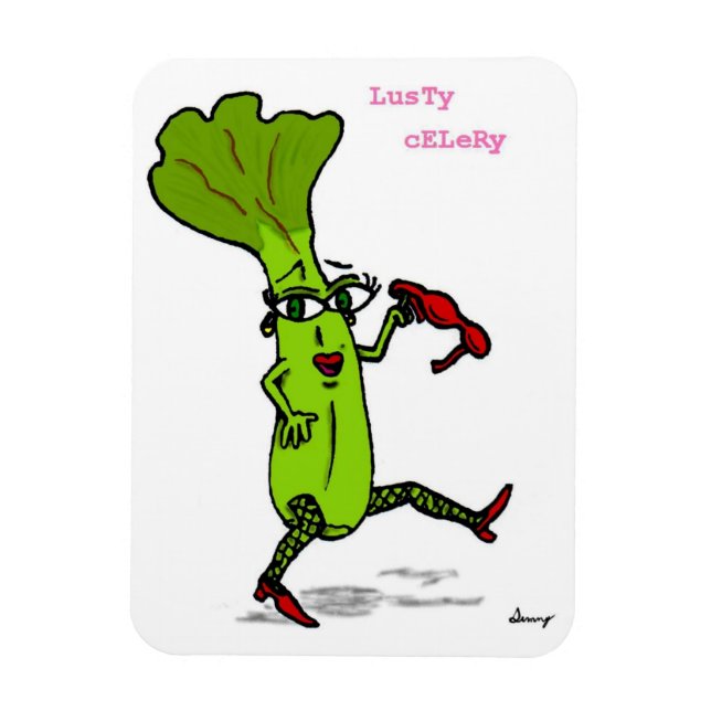 Lusty Celery Flexible Magnet (Vertical)