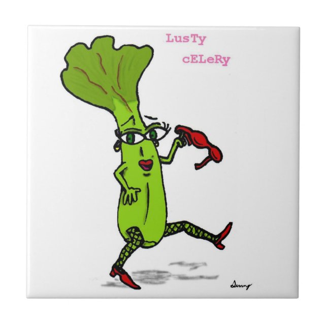 Lusty Celery Tile (Front)