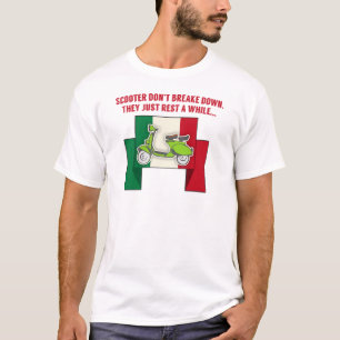 Lusy Roller Dont break down with Italy flag T-Shirt