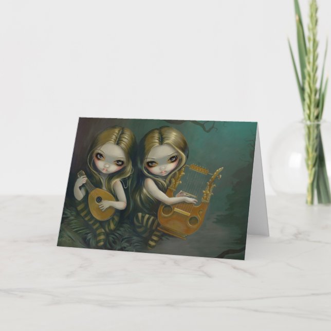 "Lute and Lyre" Greeting Card (Front)