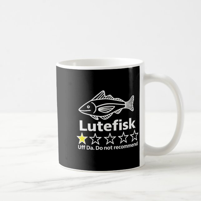 Lutefisk Highly Recommend Funny For Men Women  Coffee Mug (Right)