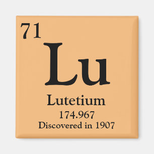 Lutetium Periodic Table Magnet