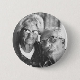 Luther and Minnie 6 Cm Round Badge