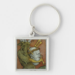 Luther as the Devil's Bagpipes, c.1535 Key Ring
