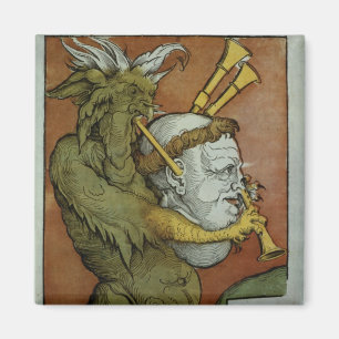 Luther as the Devil's Bagpipes, c.1535 Magnet