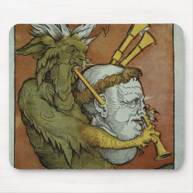 Luther as the Devil's Bagpipes, c.1535 Mouse Pad (Front)