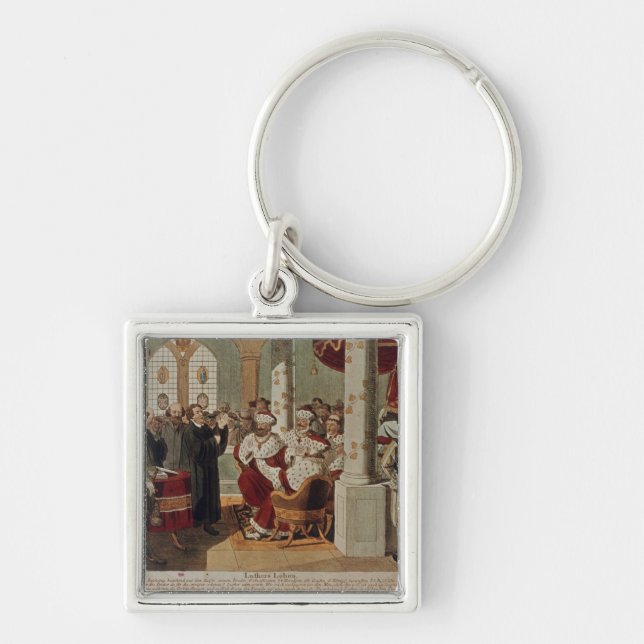 Luther at the Diet of Worms Key Ring (Front)