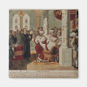Luther at the Diet of Worms Magnet