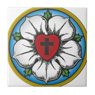 luther rose ceramic tile