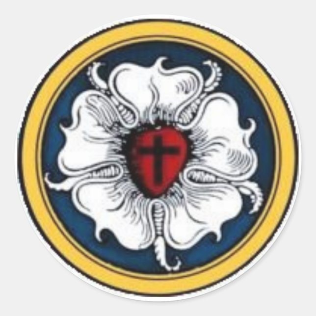 Luther Rose Classic Round Sticker (Front)