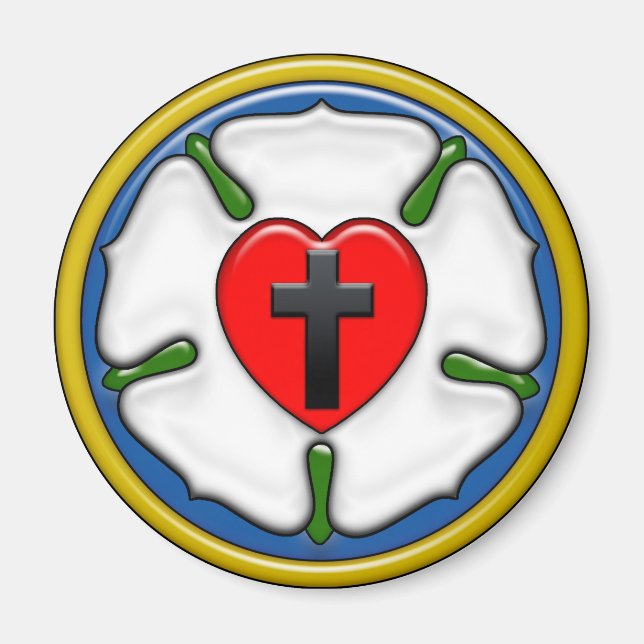 Luther Rose Embossed-Look Magnet (Front)