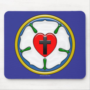 Luther Rose Embossed-Look Mouse Pad