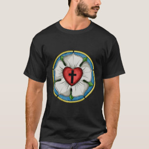 Luther Rose Seal Lutheran Symbol Christian Cross T-Shirt