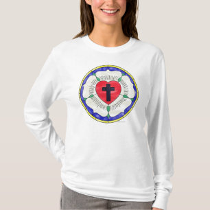 Luther Rose Stained Glass Window T-Shirt