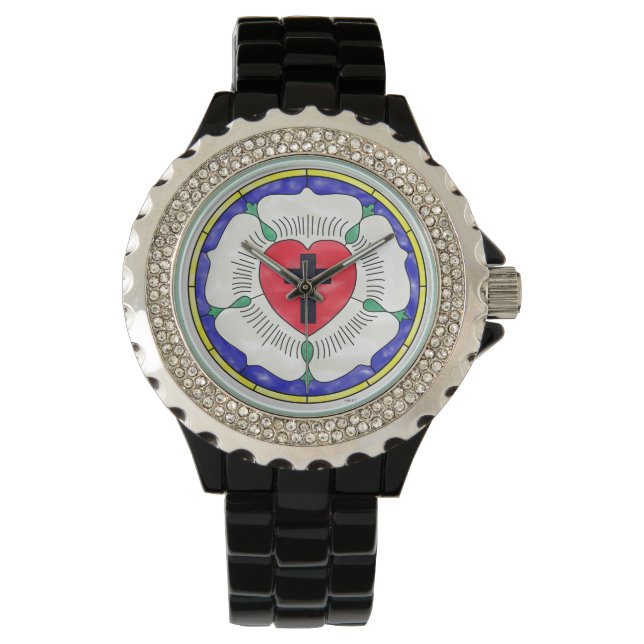 Luther Rose Stained Glass Window Watch (Front)