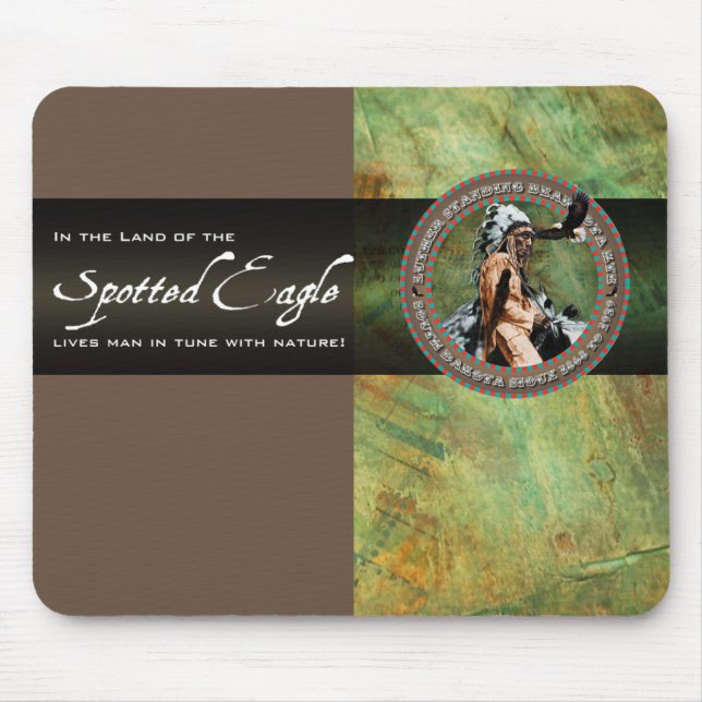 Luther Standing Bear Mouse Pad (Front)