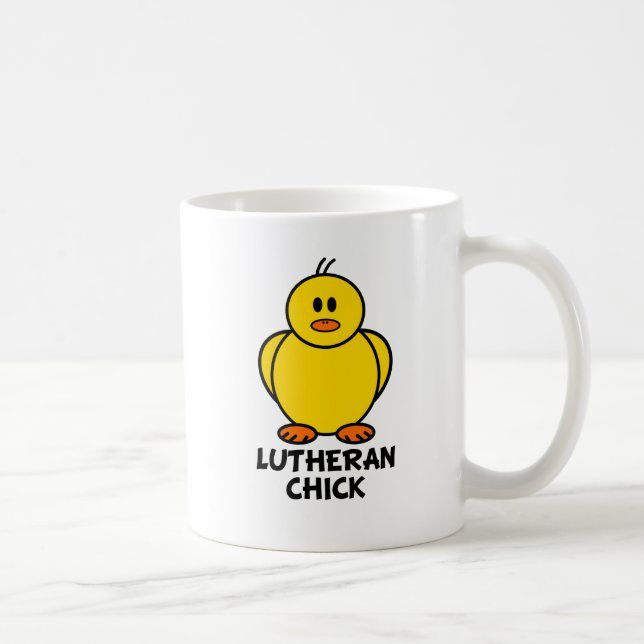 Lutheran Chick Coffee Mug (Right)